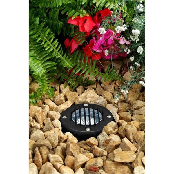 Intense Cast Aluminum In-Ground Well Light with Grill, Black IN2563093